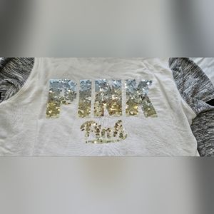 EXTREMELY RARE VINTAGE Victoria’s Secret PINK Sequin zip up hoodie